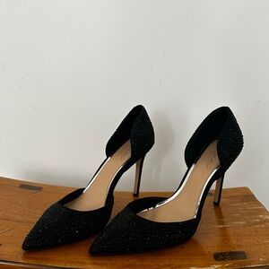 Badgley Mischka Black Sparkle Women's Heels